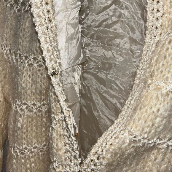 Vintage Cyn Les  Fuzzy Mohair/Wool Cardigan/Sweater S - Picture 8 of 16